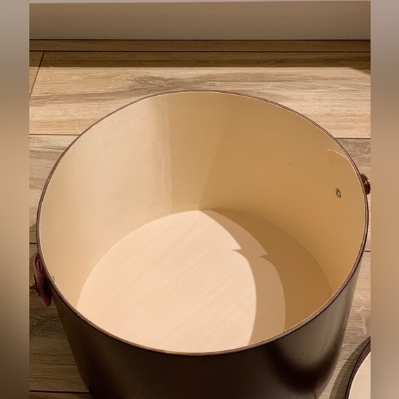 Vintage Western Germany Mahogany hat box - Picture 6 of 14